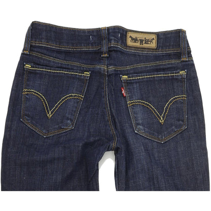 Levi's 571 Women Blue Straight Slim Stretch Jeans W26 L32