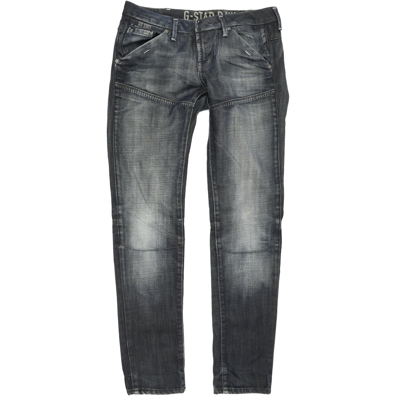 G-Star Hampton Non Fit Women Blue Straight Slim Jeans W26 L30