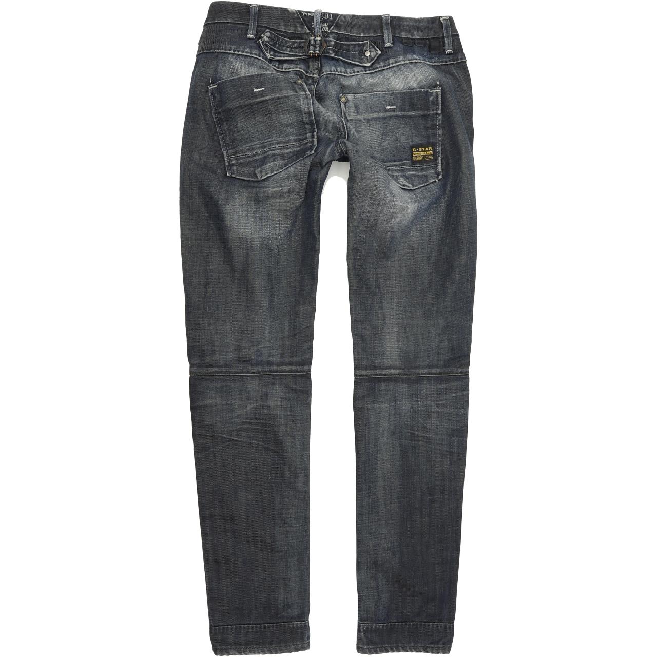 G-Star Hampton Non Fit Women Blue Straight Slim Jeans W26 L30