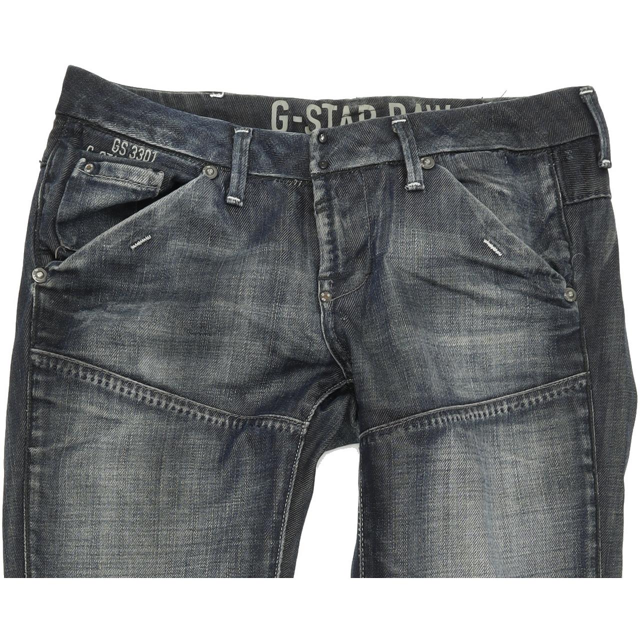 G-Star Hampton Non Fit Women Blue Straight Slim Jeans W26 L30