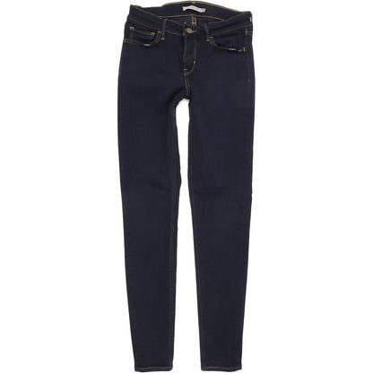 Levi's 710 Super Women Blue Skinny Slim Stretch Jeans W28 L29