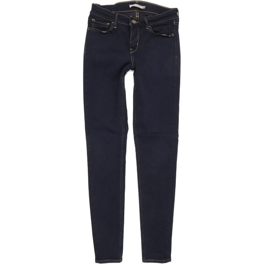 Levi's 710 Super Women Blue Skinny Slim Stretch Jeans W28 L29