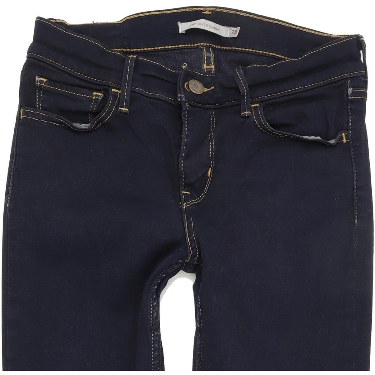Levi's 710 Super Women Blue Skinny Slim Stretch Jeans W28 L29