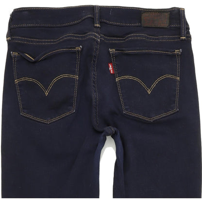 Levi's 710 Super Women Blue Skinny Slim Stretch Jeans W28 L29