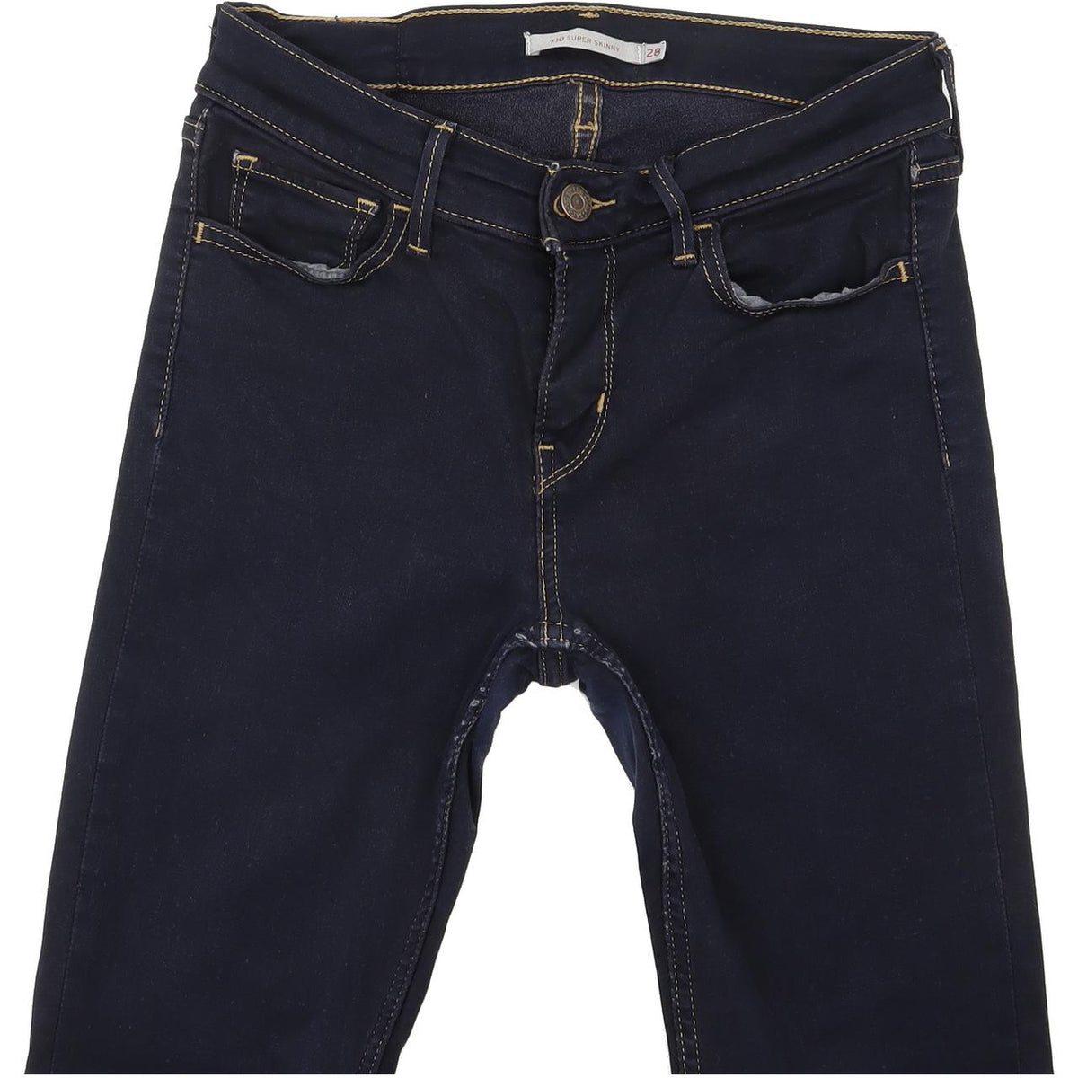 Levi's 710 Super Women Blue Skinny Slim Stretch Jeans W28 L29