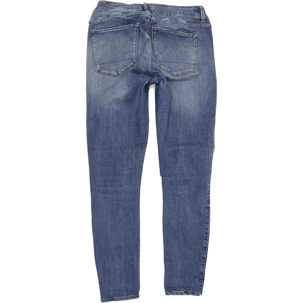 G-Star Women Blue Skinny Slim Stretch Jeans W29 L28