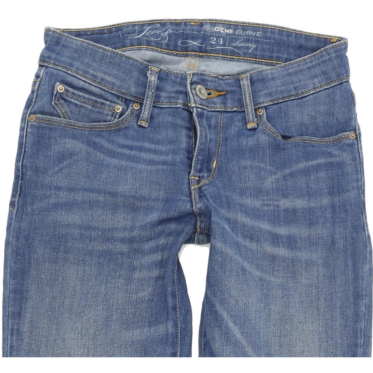 Levi's Demi Curve Women Blue Skinny Slim Stretch Jeans W24 L32