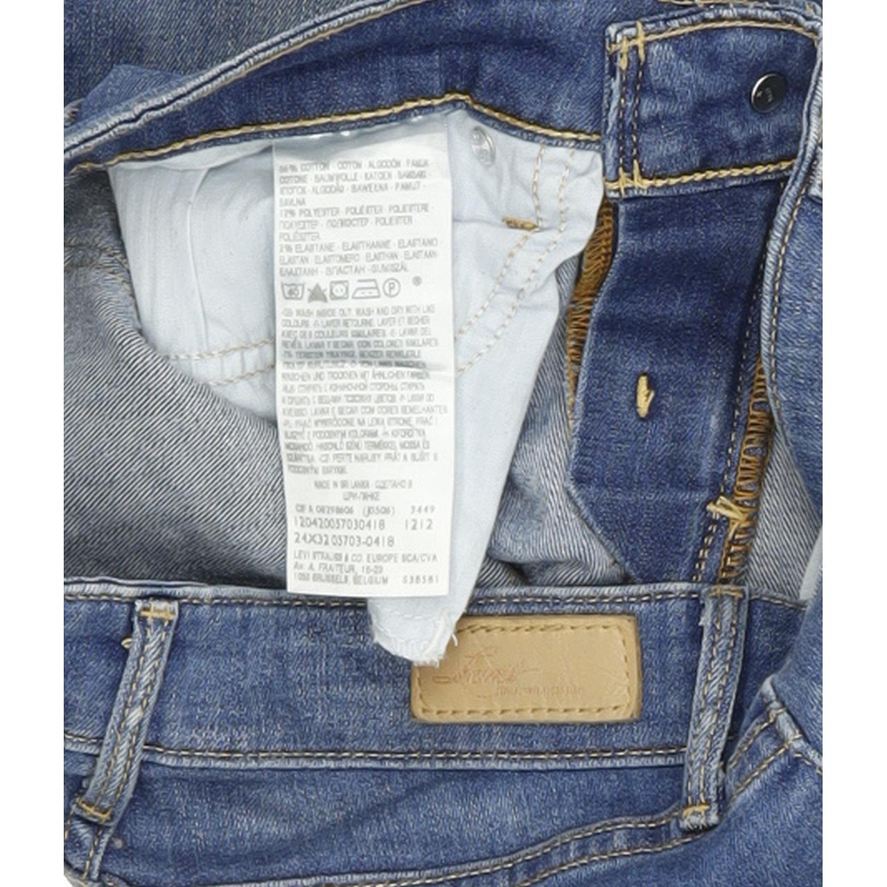 Levi's Demi Curve Women Blue Skinny Slim Stretch Jeans W24 L32