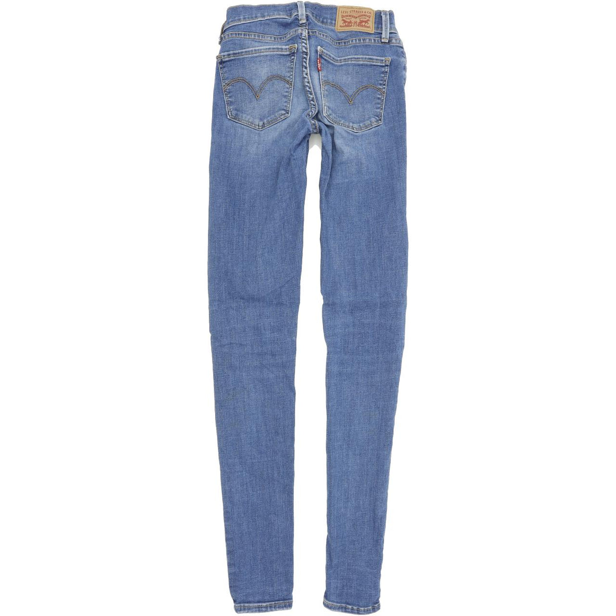 Levi's 710 Super Women Blue Skinny Slim Stretch Jeans W24 L32