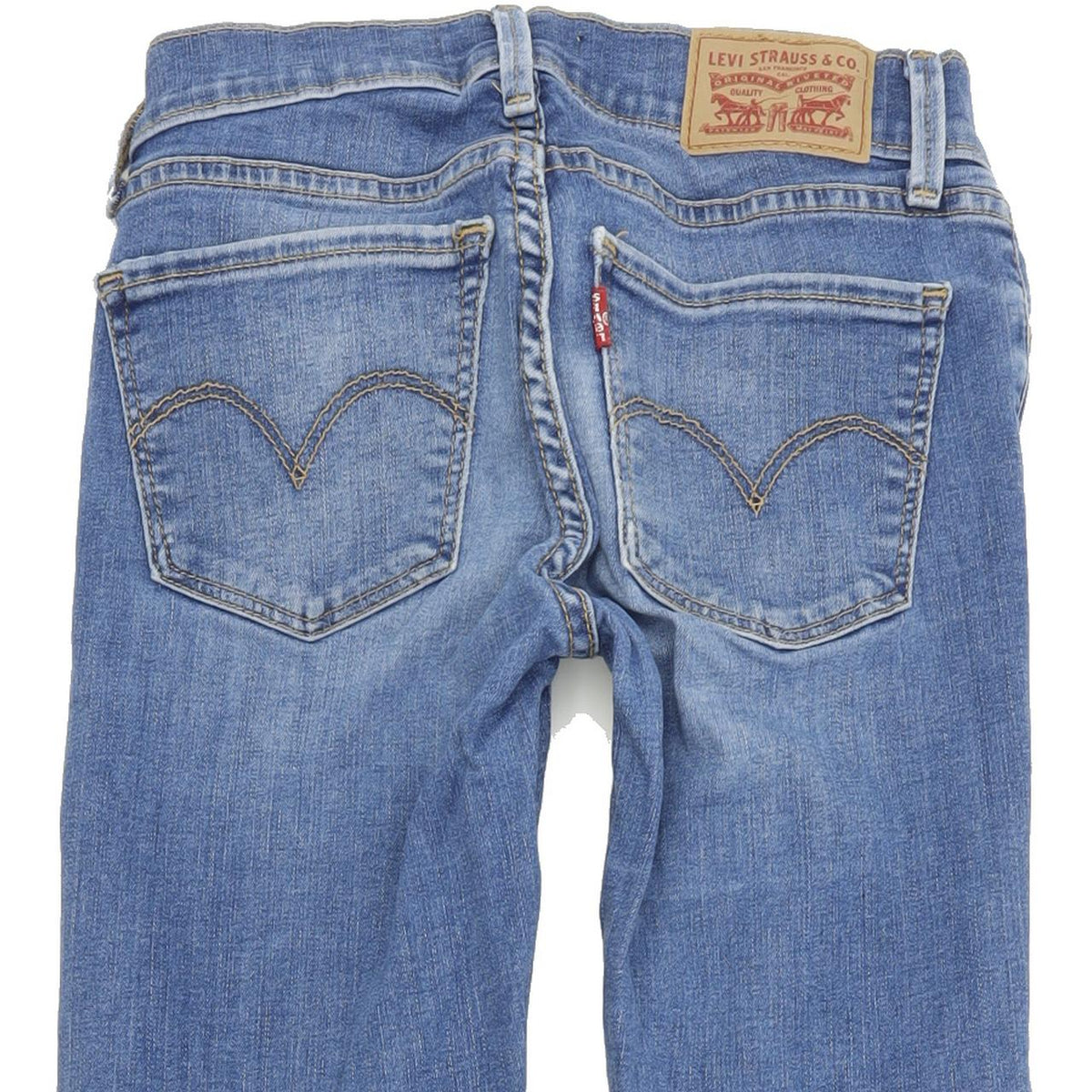 Levi's 710 Super Women Blue Skinny Slim Stretch Jeans W24 L32