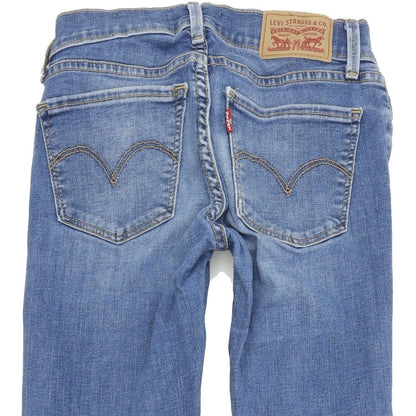 Levi's 710 Super Women Blue Skinny Slim Stretch Jeans W24 L32