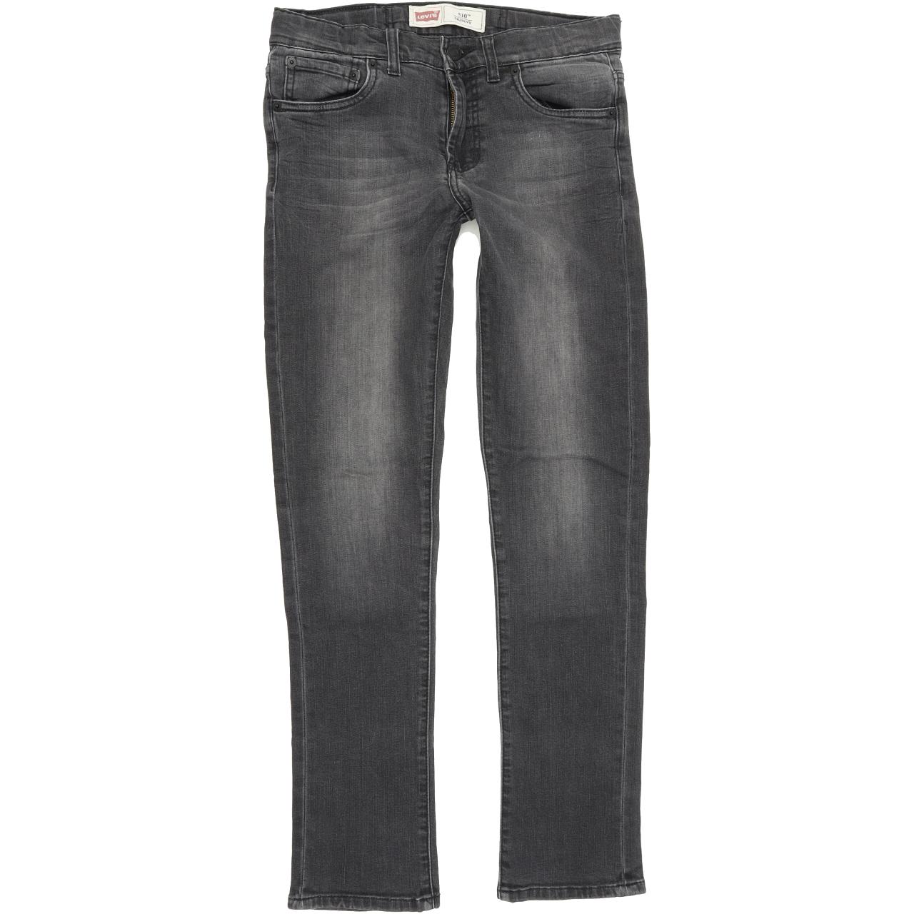 Levi's 510 Kids Women Grey Skinny Slim Stretch Jeans W26 L29