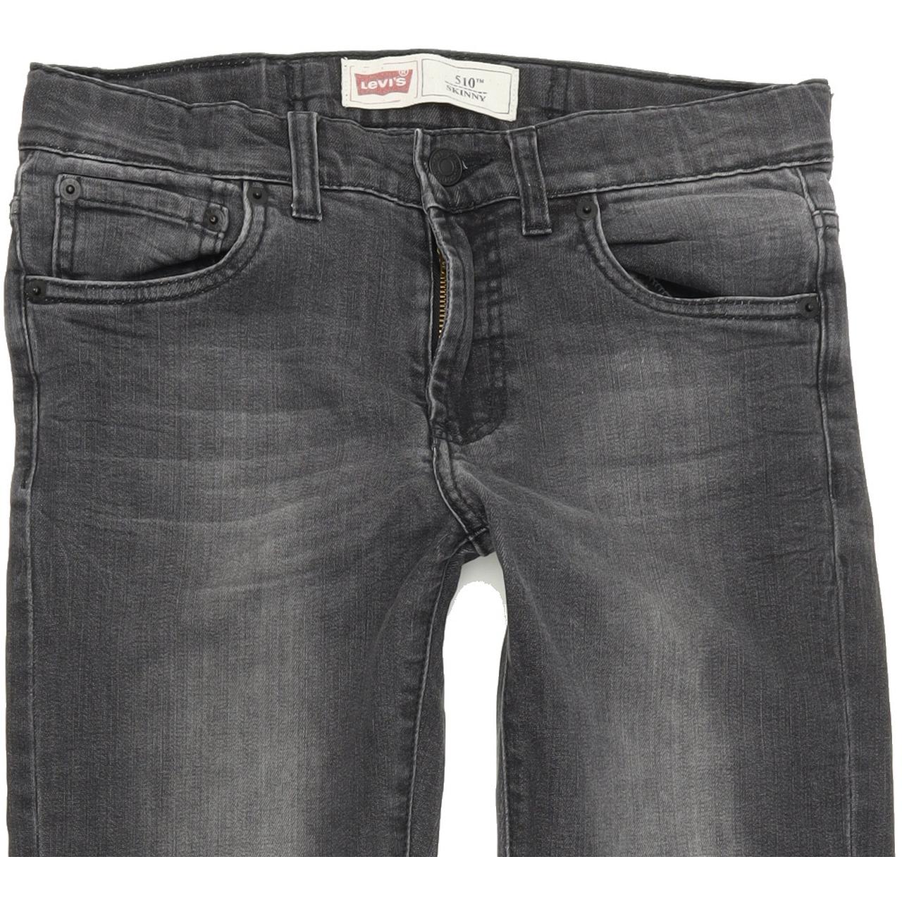 Levi's 510 Kids Women Grey Skinny Slim Stretch Jeans W26 L29