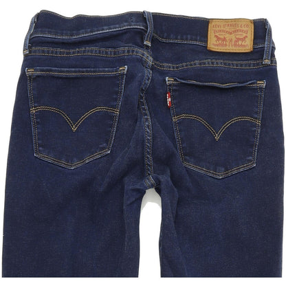 Levi's 710 Super Women Blue Skinny Slim Stretch Jeans W28 L30
