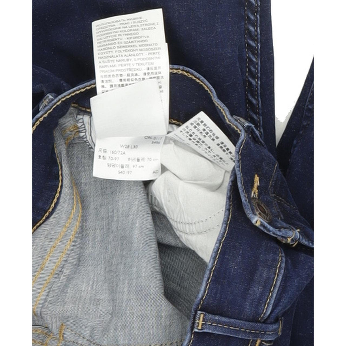Levi's 710 Super Women Blue Skinny Slim Stretch Jeans W28 L30
