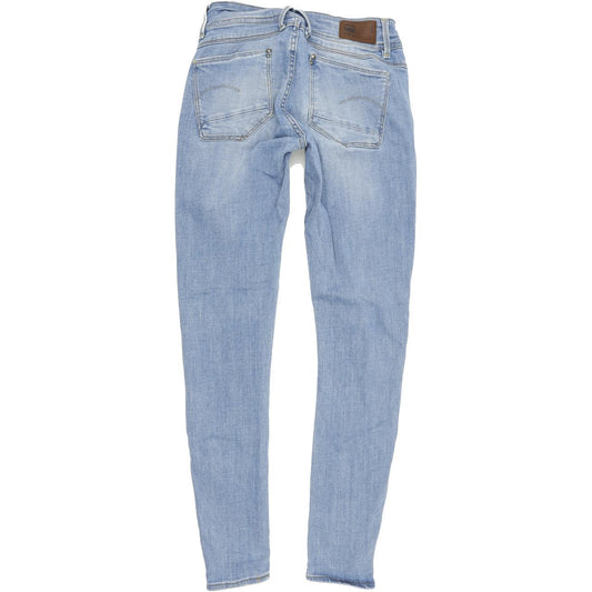 G-Star Lynn Mid Women Blue Skinny Slim Stretch Jeans W29 L30