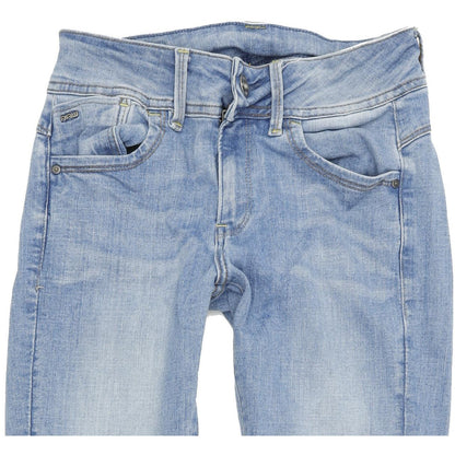 G-Star Lynn Mid Women Blue Skinny Slim Stretch Jeans W29 L30