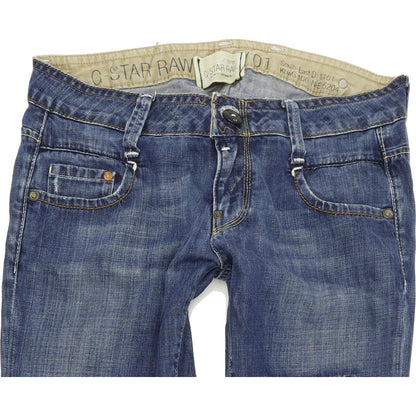 G-Star Radar Narrow Women Blue Straight Slim Jeans W30 L34