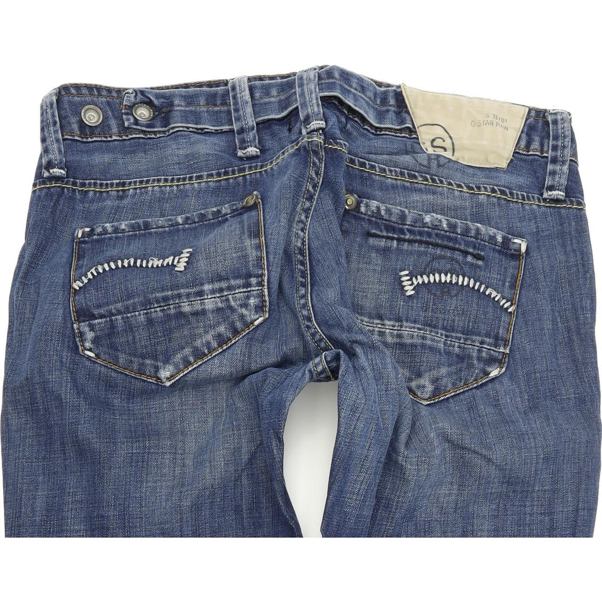 G-Star Radar Narrow Women Blue Straight Slim Jeans W30 L34