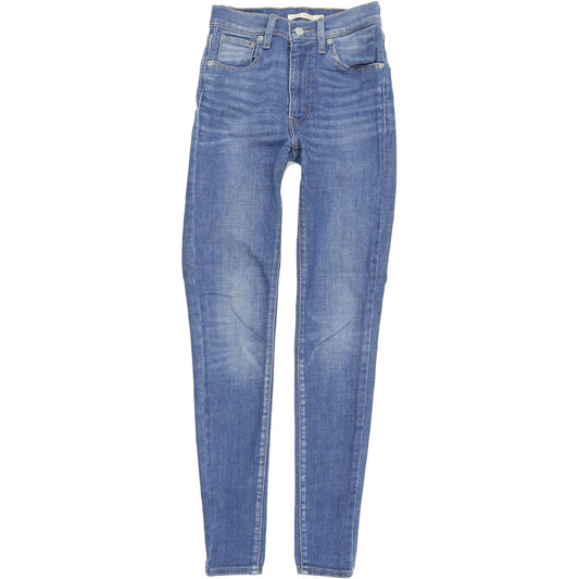 Levi's Mile High Super Women Blue Skinny Slim Stretch Jeans W26 L30