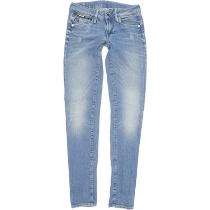 G-Star Women Blue Skinny Slim Stretch Jeans W26 L34