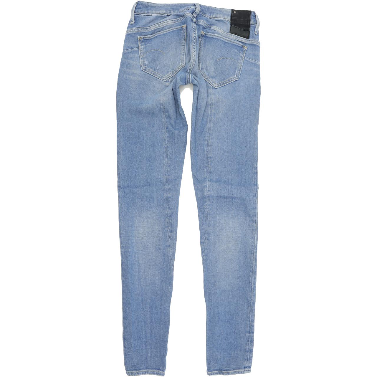 G-Star Women Blue Skinny Slim Stretch Jeans W26 L34