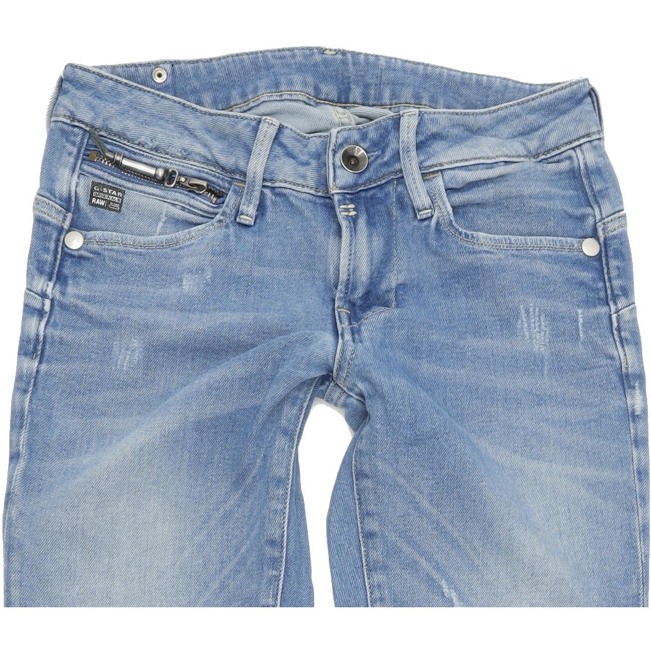 G-Star Women Blue Skinny Slim Stretch Jeans W26 L34