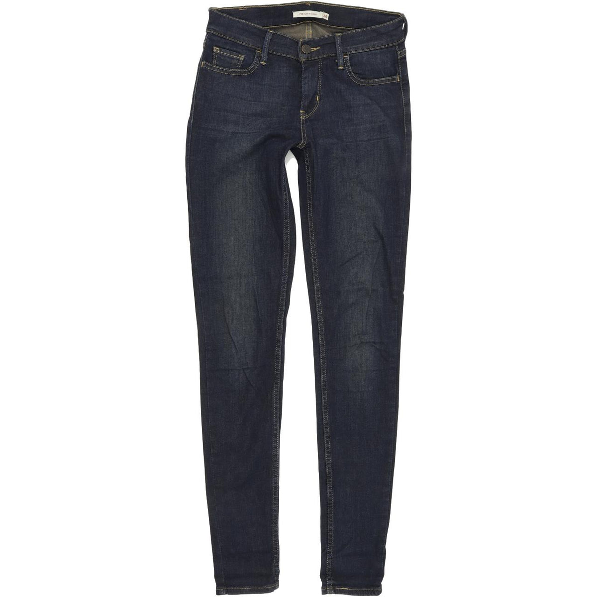 Levi's 710 Super Women Blue Skinny Slim Stretch Jeans W26 L32