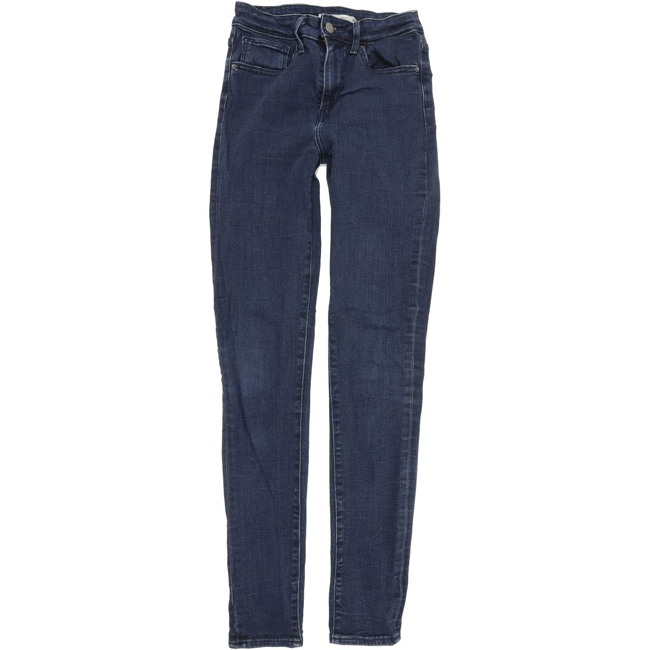 Levi's 721 High Rise Women Blue Straight Slim Stretch Jeans W27 L32