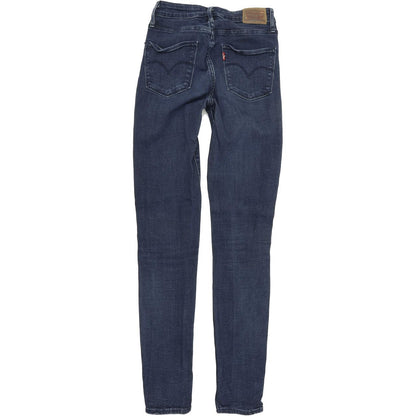 Levi's 721 High Rise Women Blue Straight Slim Stretch Jeans W27 L32
