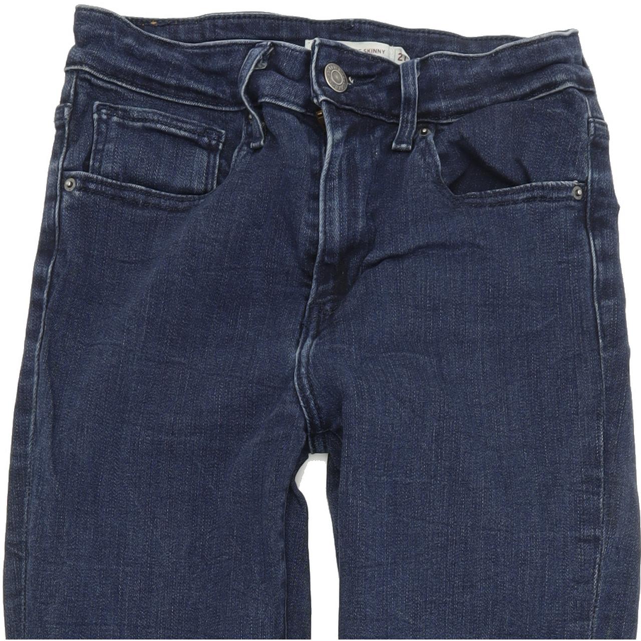Levi's 721 High Rise Women Blue Straight Slim Stretch Jeans W27 L32