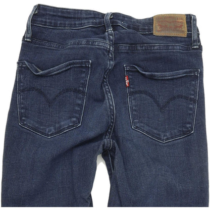 Levi's 721 High Rise Women Blue Straight Slim Stretch Jeans W27 L32
