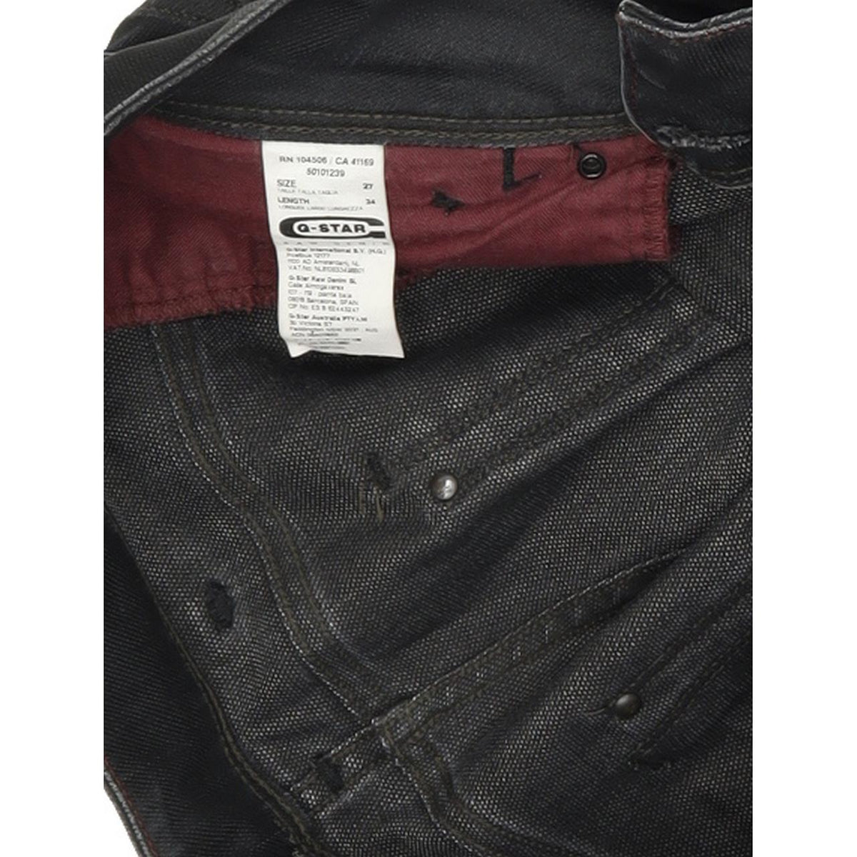 G-Star Berlin Women Blue Straight Regular Jeans W27 L34