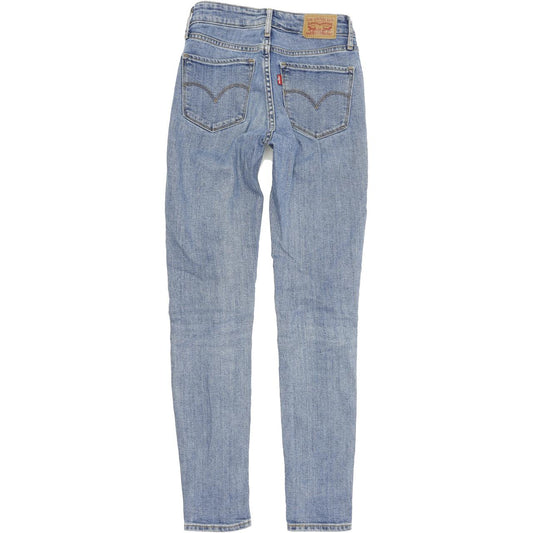 Levi's 721 High Rise Women Blue Skinny Slim Stretch Jeans W24 L30