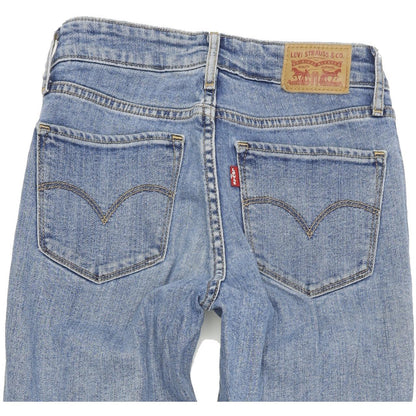 Levi's 721 High Rise Women Blue Skinny Slim Stretch Jeans W24 L30