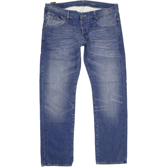 G-Star Morris Men Blue Straight Slim Jeans W36 L31