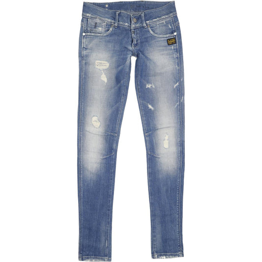 G-Star 3301 Women Blue Skinny Slim Jeans W28 L34
