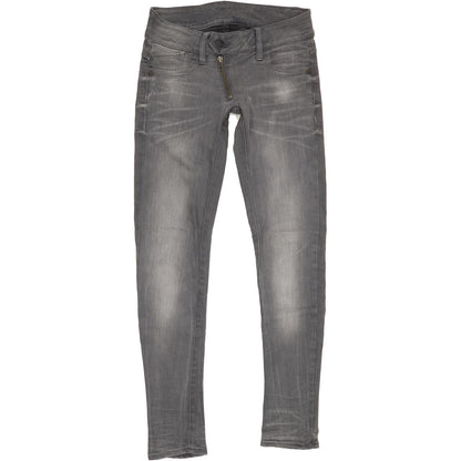 G-Star Lynn Women Grey Skinny Slim Stretch Jeans W26 L30