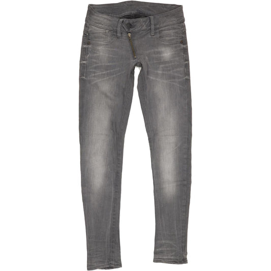 G-Star Lynn Women Grey Skinny Slim Stretch Jeans W26 L30