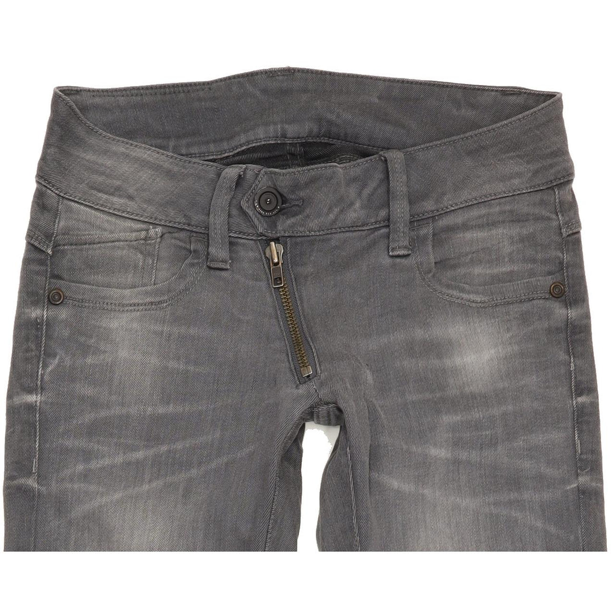 G-Star Lynn Women Grey Skinny Slim Stretch Jeans W26 L30
