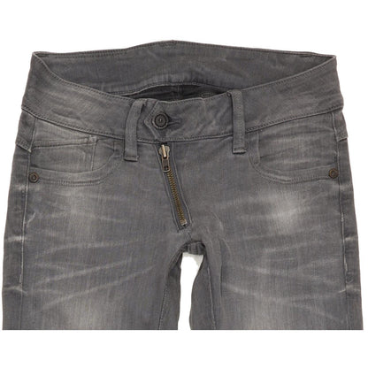 G-Star Lynn Women Grey Skinny Slim Stretch Jeans W26 L30