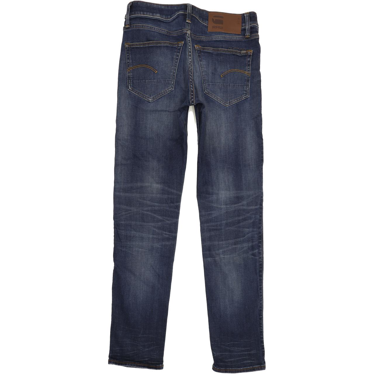 G-Star 3301 Men Blue Straight Slim Stretch Jeans W29 L31