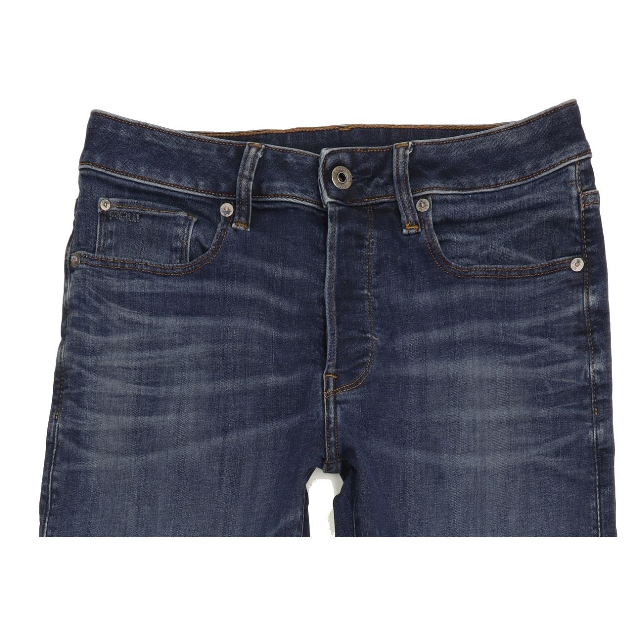 G-Star 3301 Men Blue Straight Slim Stretch Jeans W29 L31
