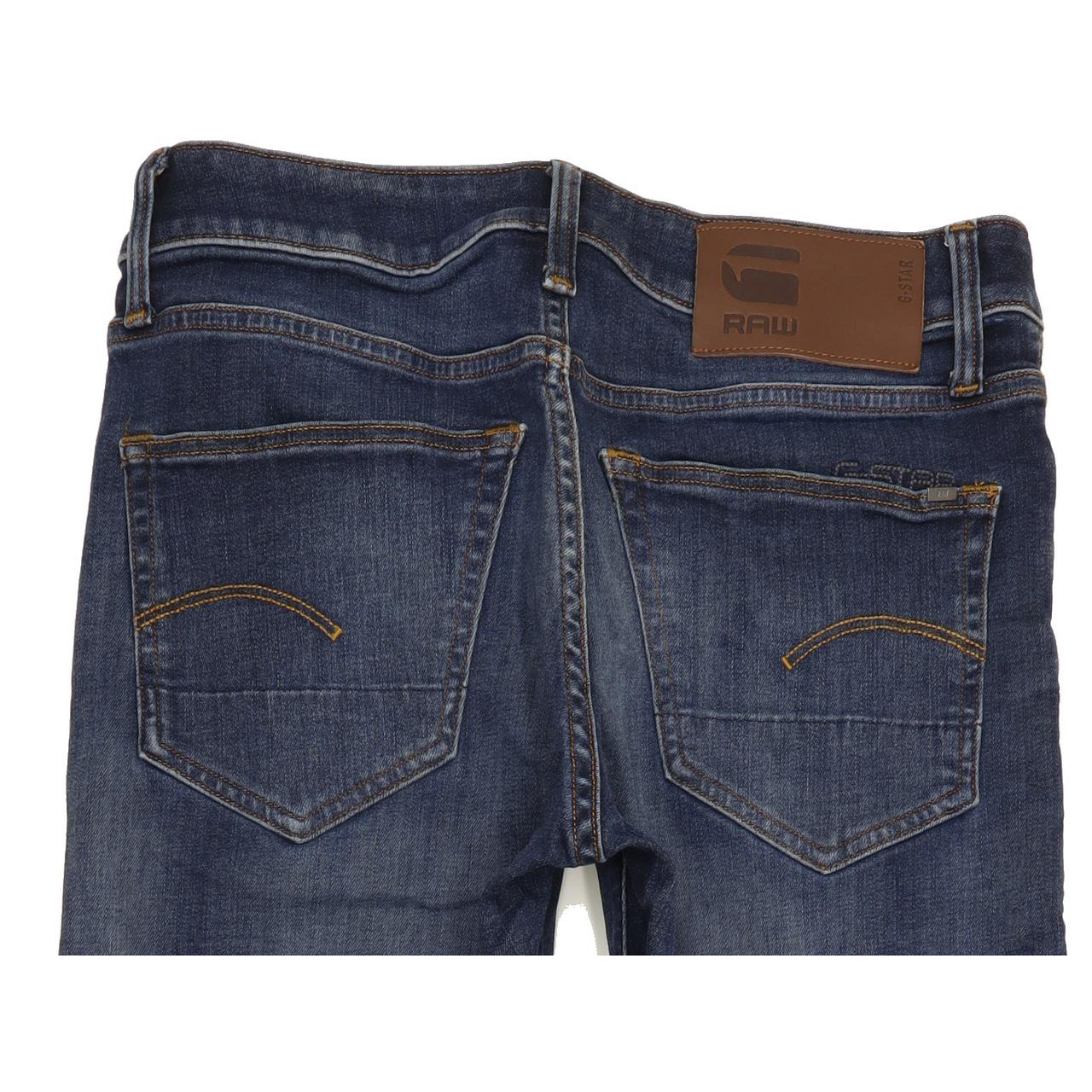 G-Star 3301 Men Blue Straight Slim Stretch Jeans W29 L31