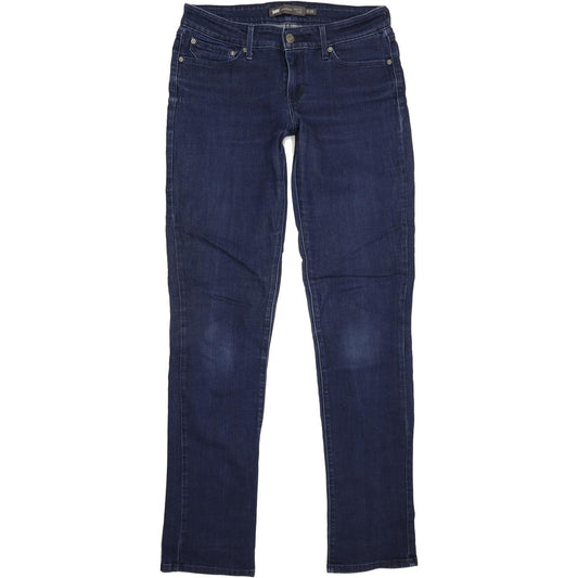 Levi's Demi Curve Women Blue Straight Slim Stretch Jeans W29 L33