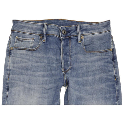 G-Star 3301 Men Blue Straight Slim Stretch Jeans W29 L31