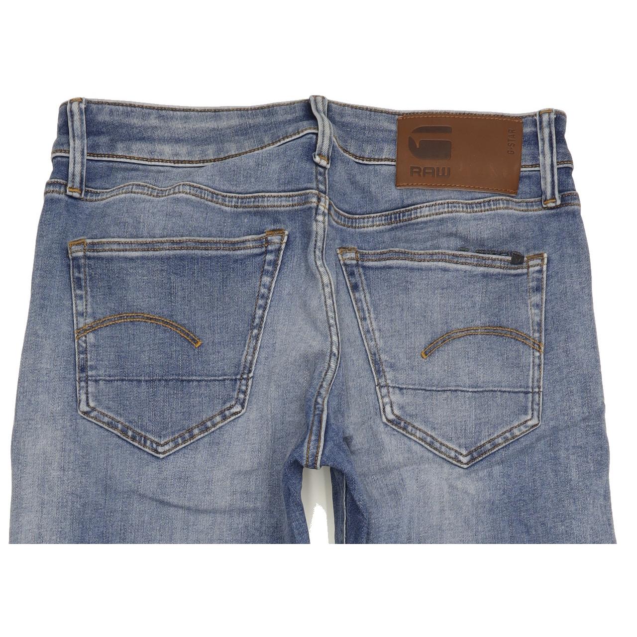 G-Star 3301 Men Blue Straight Slim Stretch Jeans W29 L31
