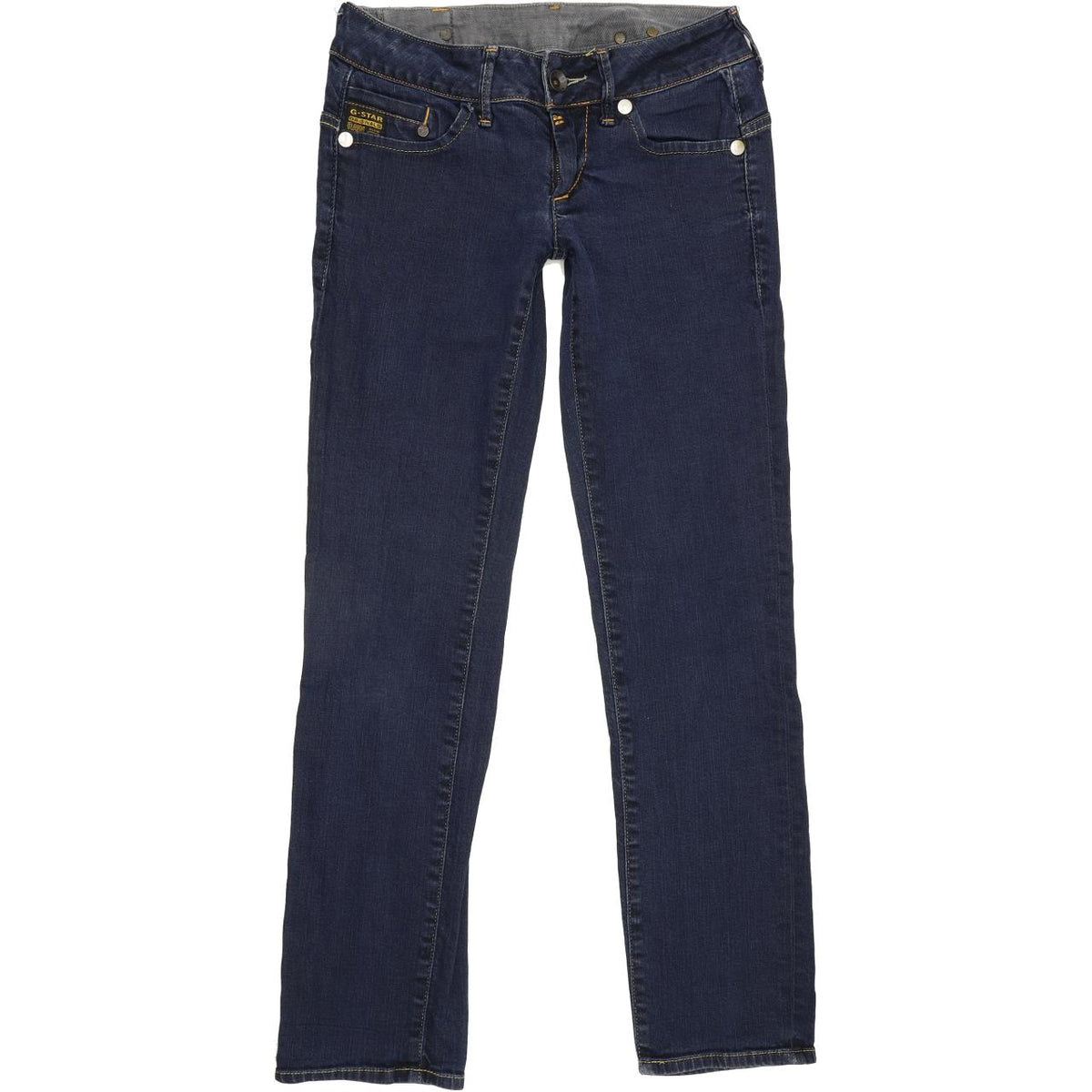 G-Star Midge Women Blue Straight Slim Stretch Jeans W27 L28