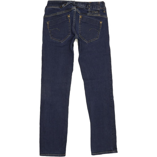 G-Star Midge Women Blue Straight Slim Stretch Jeans W27 L28