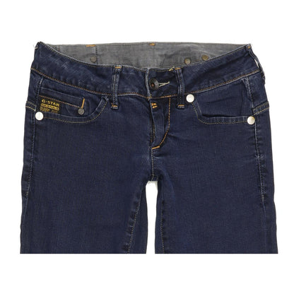 G-Star Midge Women Blue Straight Slim Stretch Jeans W27 L28
